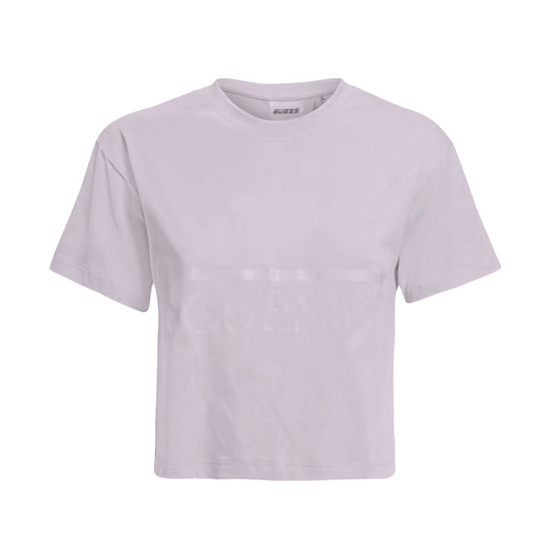 Guess Γυναικεία κοντομάνικη μπλούζα crop Maglieria Tagliata T-Shirt